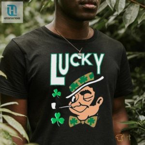 Laugh Out Loud Jayson Tatum In Lucky Leprechaun Celtics Tee hotcouturetrends 1 2