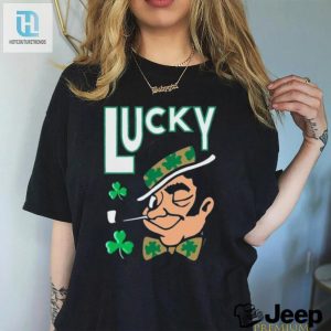 Laugh Out Loud Jayson Tatum In Lucky Leprechaun Celtics Tee hotcouturetrends 1 3