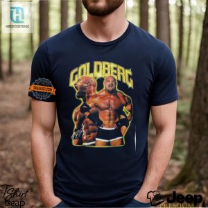 Mens Black Tee Bill Goldbergs Epic Double Pose Design hotcouturetrends 1 2