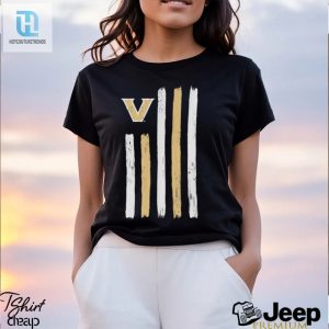 Celebrate In Style Funny Vanderbilt Brushstroke Flag Tee hotcouturetrends 1 2