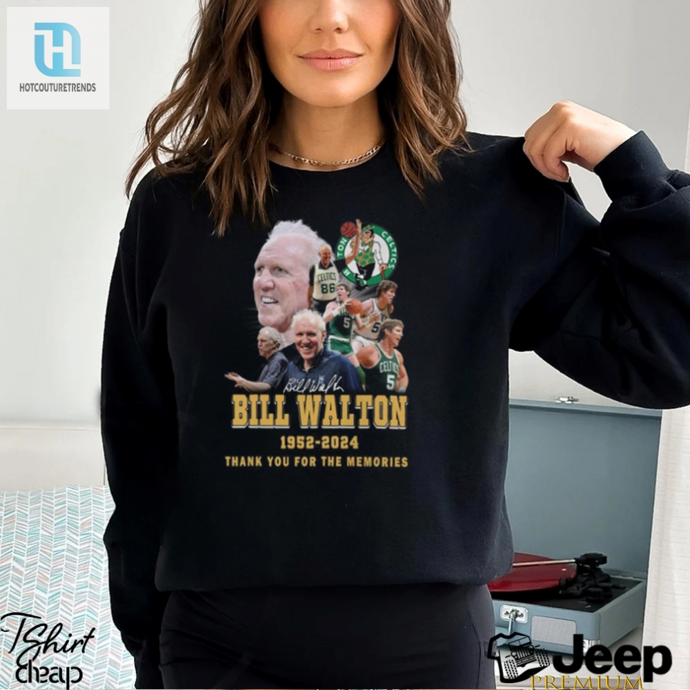 Funny Boston Celtics Bill Walton Retro Tribute Tshirt 19522024