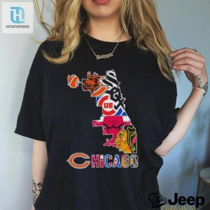 Map Your Game Hilarious Chicago Sports Logo Tee hotcouturetrends 1 3