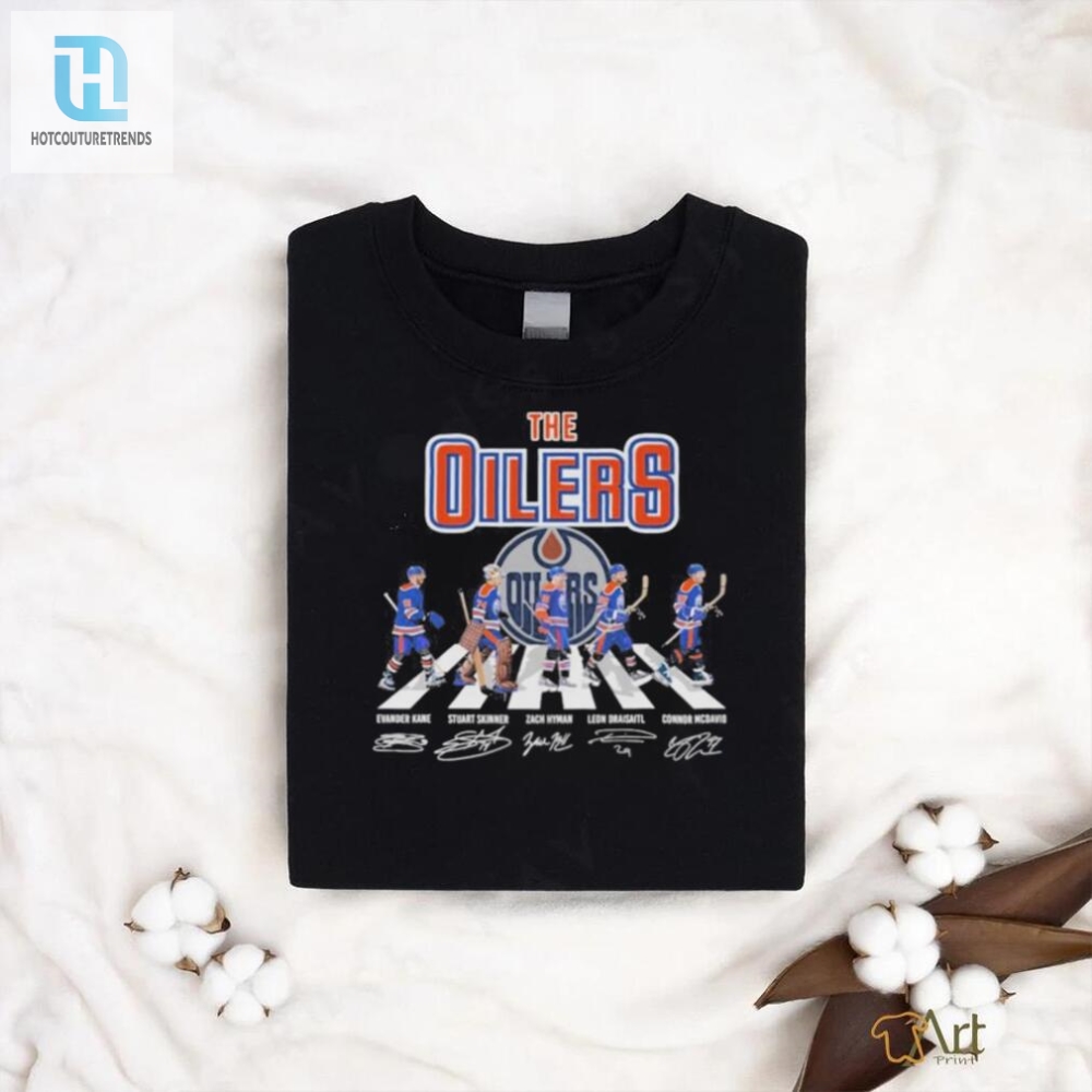 Rock N Roll With Oilers Stars Hilarious Signature Tee