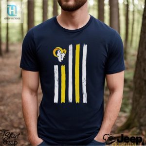 La Rams Brushstroke Flag 4Th Of July Tee Celebrate In Style hotcouturetrends 1 3