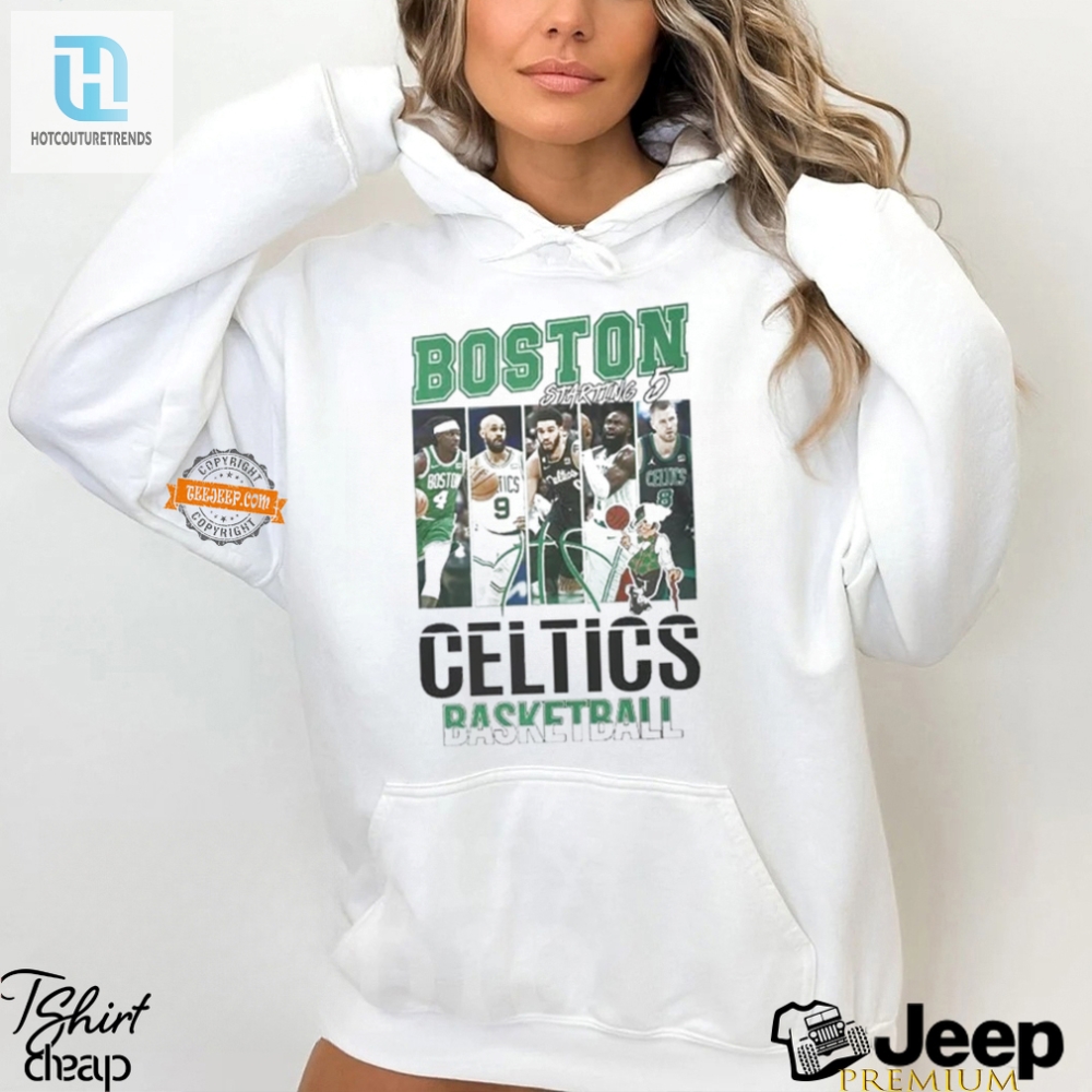 Boston Celtics 2024 Bench Warning  Unique Starting 5 Tee