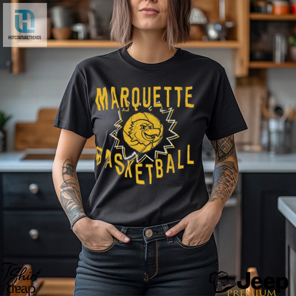 Get A Laugh In Blue Marquette Golden Eagles Tshirt