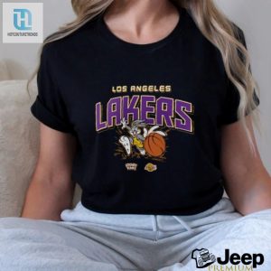 Funny Lakers X Bugs Bunny Graphic Tee Unique Fun hotcouturetrends 1 2