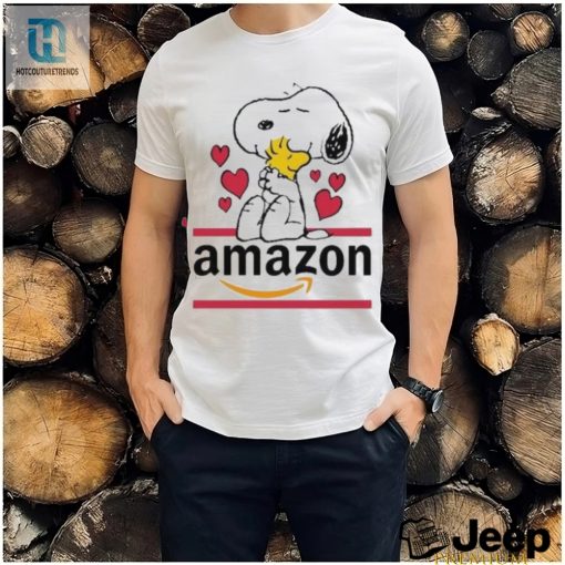 Get Your Laughs Snoopy Woodstock Amazon Logo Shirt hotcouturetrends 1 1