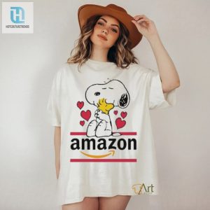 Get Your Laughs Snoopy Woodstock Amazon Logo Shirt hotcouturetrends 1 2