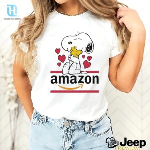 Get Your Laughs Snoopy Woodstock Amazon Logo Shirt hotcouturetrends 1 3