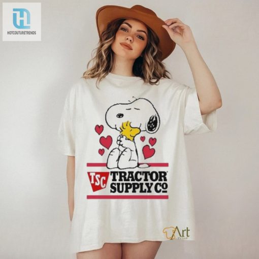 Get Laughs Snoopy Woodstock Tractor Supply Tee hotcouturetrends 1 2