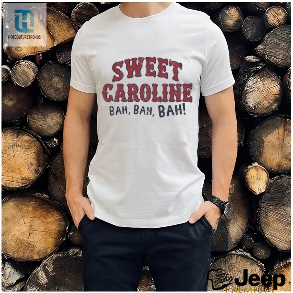 Rock Sweet Caroline In Official Red Sox Tee