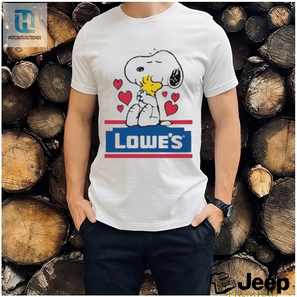 Get Cozy With Snoopy  Woodstock Lowes Logo Shirt Laughs