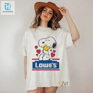 Get Cozy With Snoopy Woodstock Lowes Logo Shirt Laughs hotcouturetrends 1 2