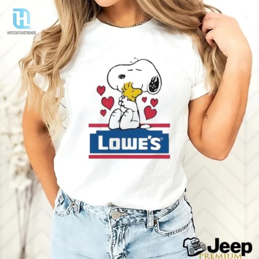 Get Cozy With Snoopy Woodstock Lowes Logo Shirt Laughs hotcouturetrends 1 3