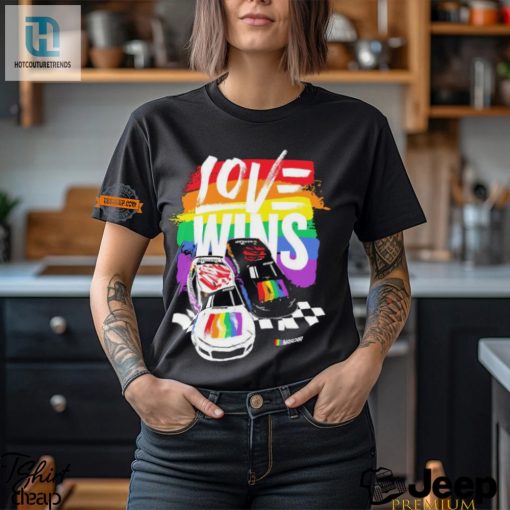 Race To Pride Funny Nascar Checkered Flag Love Wins Shirt hotcouturetrends 1 3