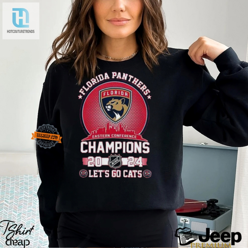 2024 Panthers Champs Purrfect Victory Tee  Lets Go Cats