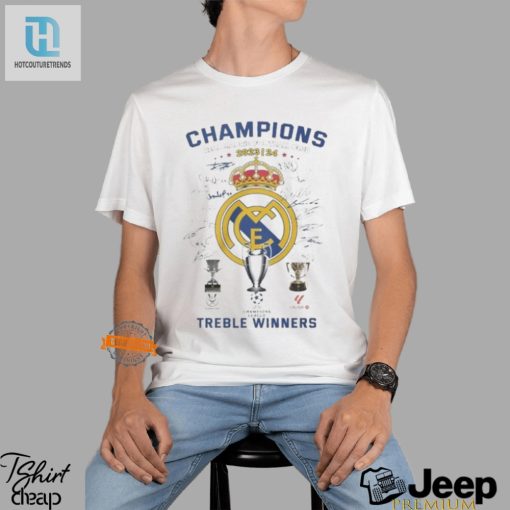 Real Madrid Treble Tshirt For Legendary Fans Only hotcouturetrends 1 1