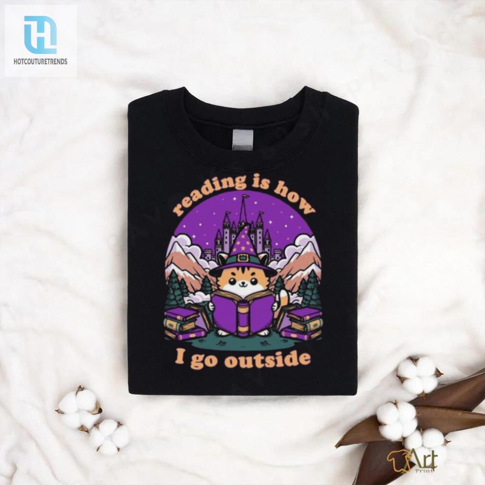 Magical Cat Shirt Read  Travel Outside With Humor