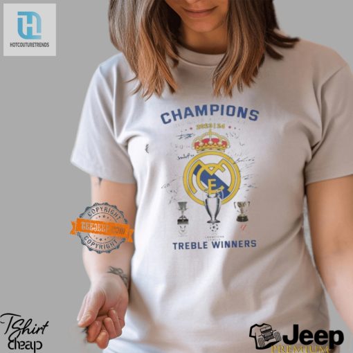 Treble Winner Tee For Real Madrid Superfans Only hotcouturetrends 1 2