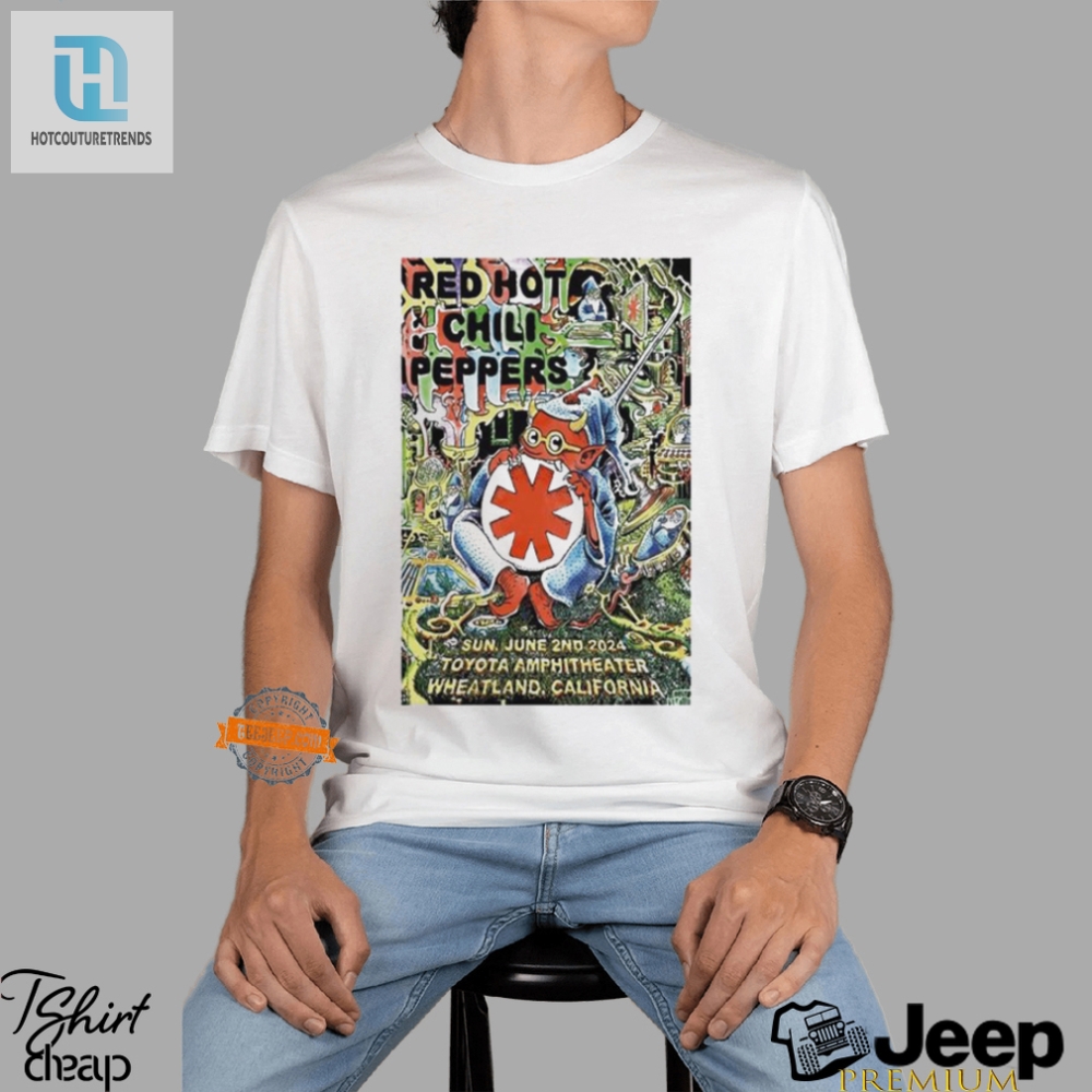 Get Peppy Red Hot Chili Peppers Show Tee  June 2 2024