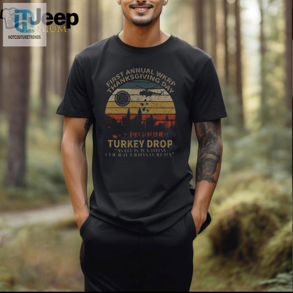 Hilarious 70S Throwback Wkrp Turkey Drop Kids Tee