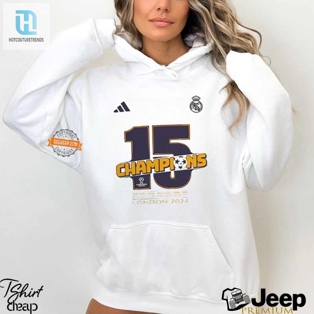 Get The Champ Swag Real Madrid 2024 Ucl Fun Tee