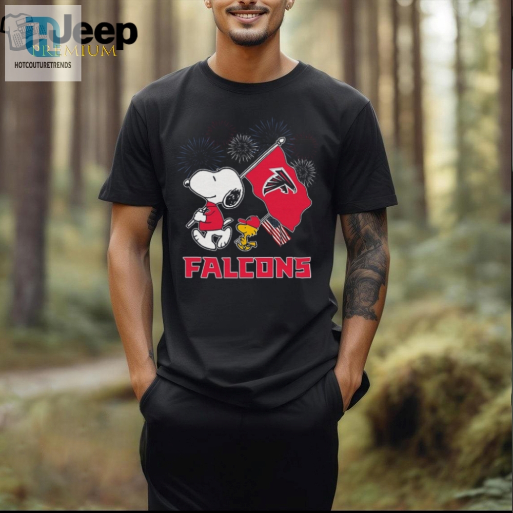 Funny Falcons Snoopy 4Th Of July Tee  Celebrate In Style