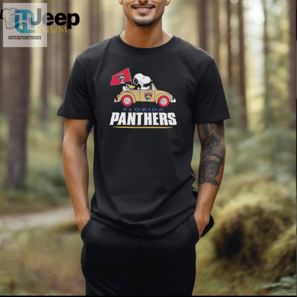 Get Laughs With Official Florida Panther Snoopy Tee