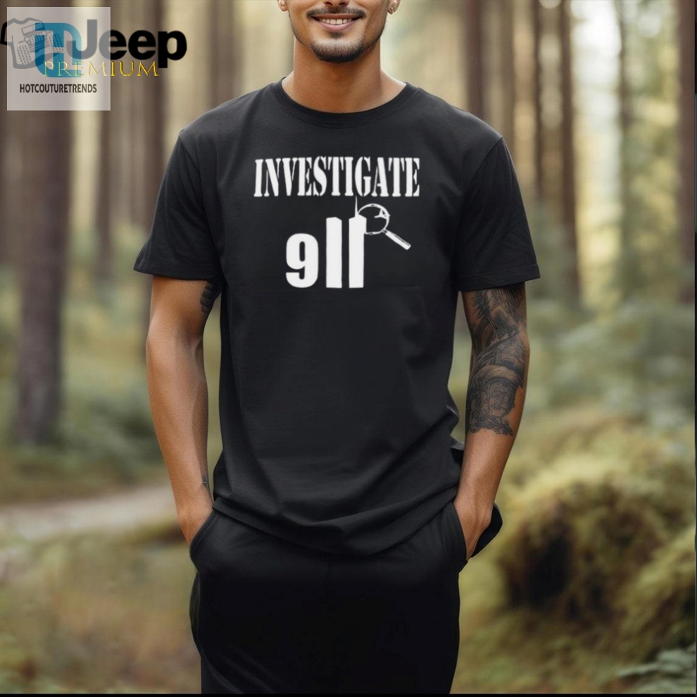 Funny Investigate 911 Tshirt  Official Luke Rudkowski Merch