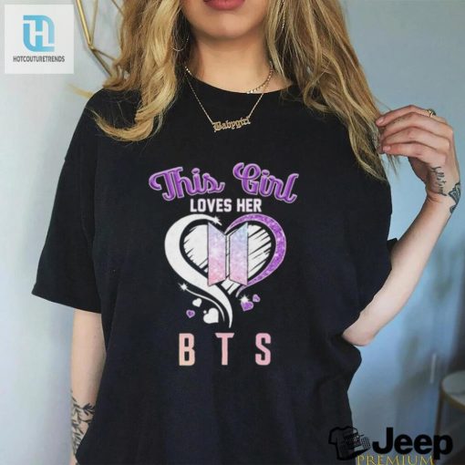 Funny This Girl Loves Her Bts Heart Diamonds Tee For Fans hotcouturetrends 1