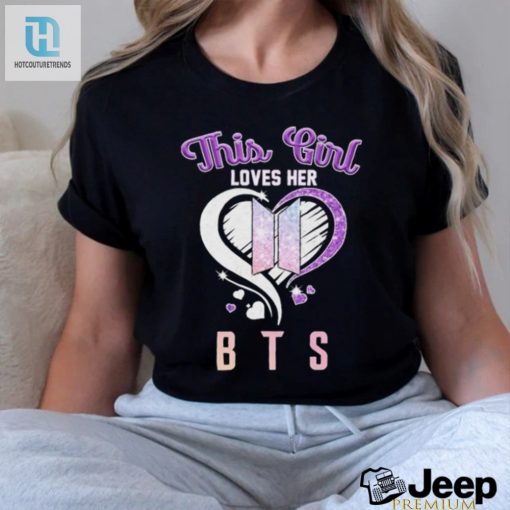 Funny This Girl Loves Her Bts Heart Diamonds Tee For Fans hotcouturetrends 1 1