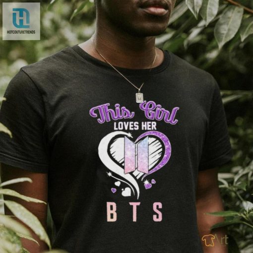 Funny This Girl Loves Her Bts Heart Diamonds Tee For Fans hotcouturetrends 1 2