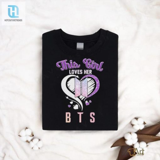Funny This Girl Loves Her Bts Heart Diamonds Tee For Fans hotcouturetrends 1 3