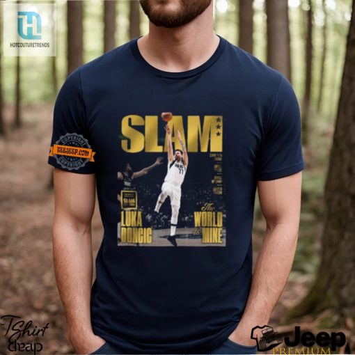 Own The Court Luka Doncic 24 Finals Slam 250 Tee Gold Edition hotcouturetrends 1 2