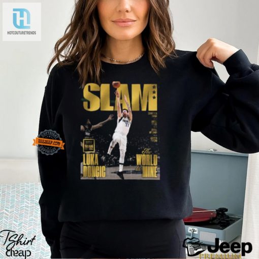 Own The Court Luka Doncic 24 Finals Slam 250 Tee Gold Edition hotcouturetrends 1 3