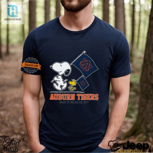 Snoopy Auburn Tigers Tee Road To Okc Fun Flag Shirt hotcouturetrends 1 2
