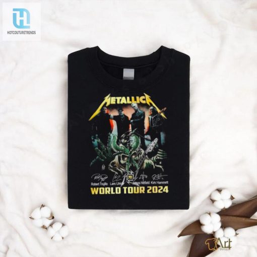 Rock On Hilarious Metallica World Tour 2024 Tshirts hotcouturetrends 1 3