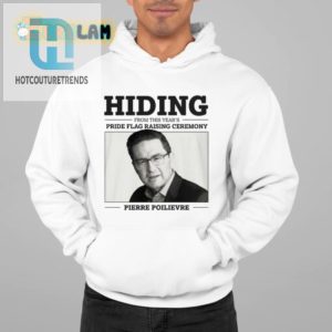 Funny Hiding From Pride Flag Pierre Poilievre Shirt hotcouturetrends 1 1