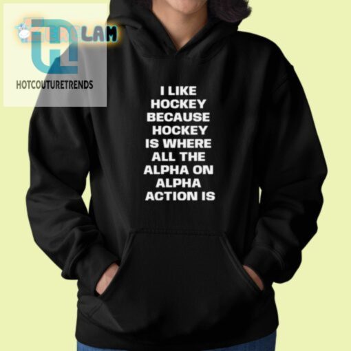 Funny Hockey Shirt Alpha On Alpha Action Tee hotcouturetrends 1 1