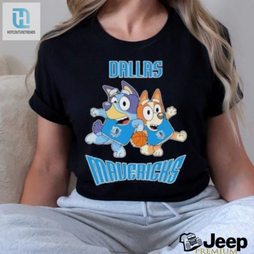 Score Big Laughs With Official Bluey Mavs Basketball Shirt hotcouturetrends 1