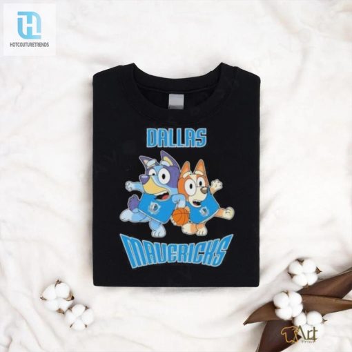 Score Big Laughs With Official Bluey Mavs Basketball Shirt hotcouturetrends 1 2