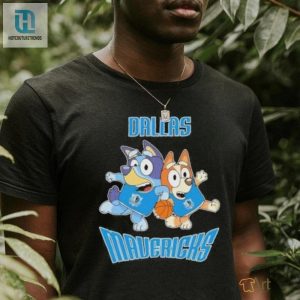 Score Big Laughs With Official Bluey Mavs Basketball Shirt hotcouturetrends 1 3