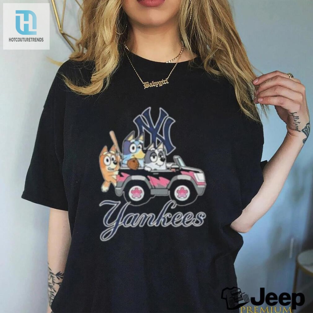Drive In Style Yankees Bluey Bandit Tee  Fun  Unique