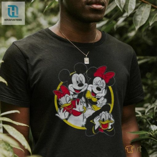 Mickey Friends Circle Shirt Whimsically Distressed Fun hotcouturetrends 1 3