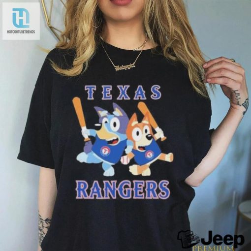 Score Big Laughs Bluey Texas Rangers Funny Baseball Shirt hotcouturetrends 1 1