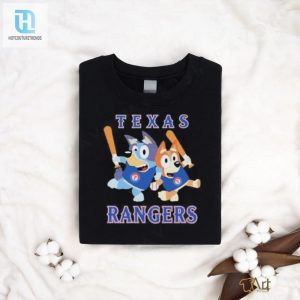 Score Big Laughs Bluey Texas Rangers Funny Baseball Shirt hotcouturetrends 1 2
