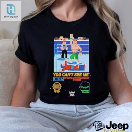 Funny John Cena You Cant See Me 8Bit Pixel Shirt hotcouturetrends 1 2