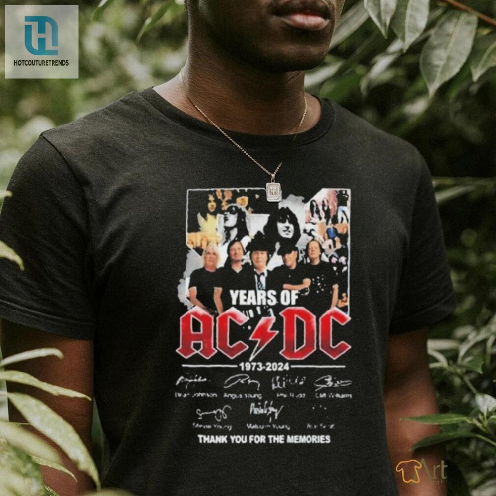 51 Years Of Acdc Shirt  Rocking Memories  Laughs