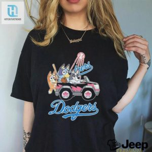 Bluey Dodgers Shirt Drive Into Laughter La Pride hotcouturetrends 1 2